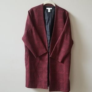 H&M long open blazer